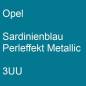 Preview: Opel, Sardinienblau Perleffekt Metallic, 3UU.